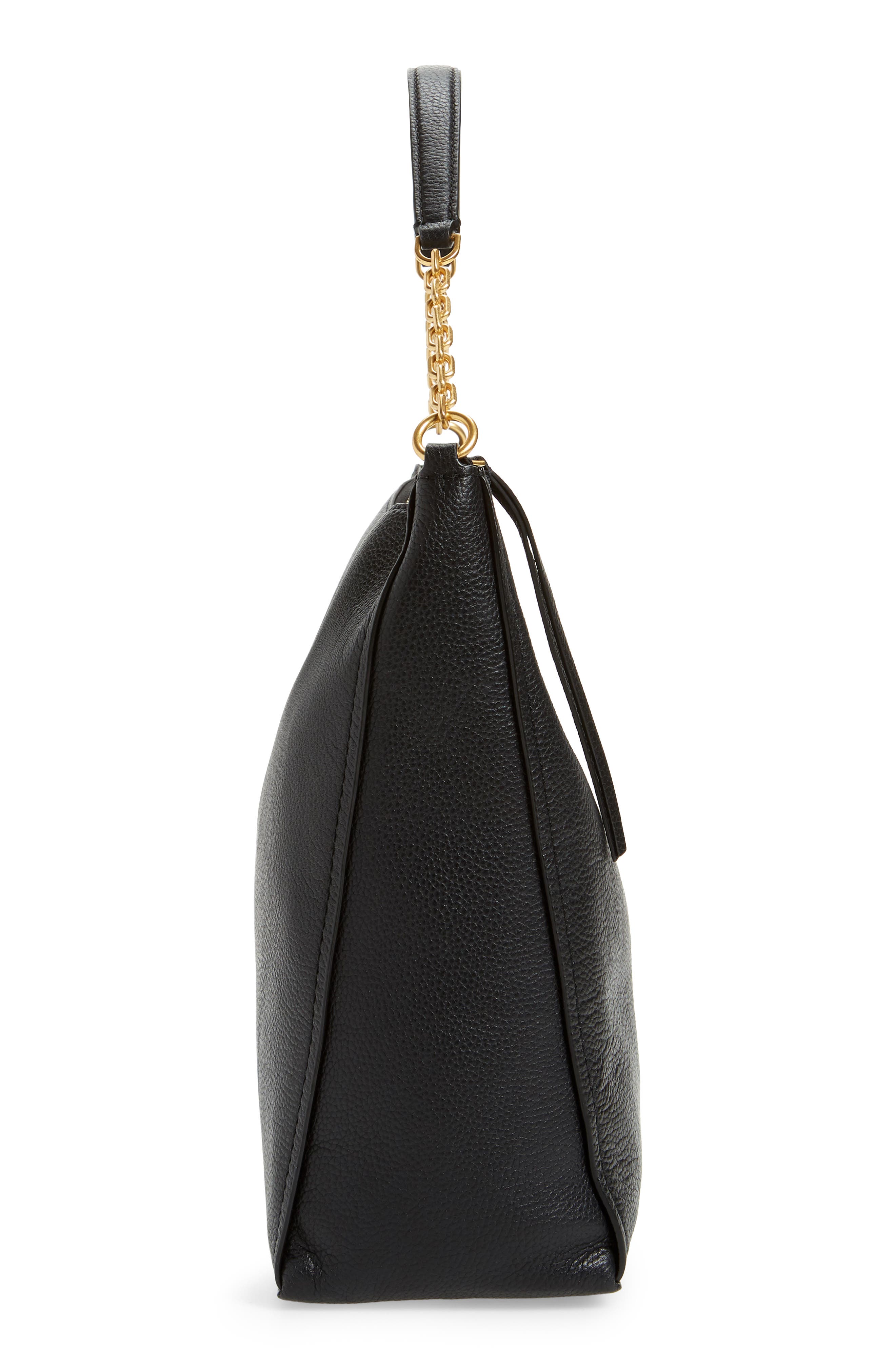 Tory Burch Carson Top Handle Leather Hobo Bag, Alternate, color, 