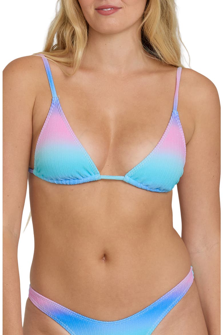Sun Fade Slider Triangle Bikini Top, Main, color, OCEAN SPRAY