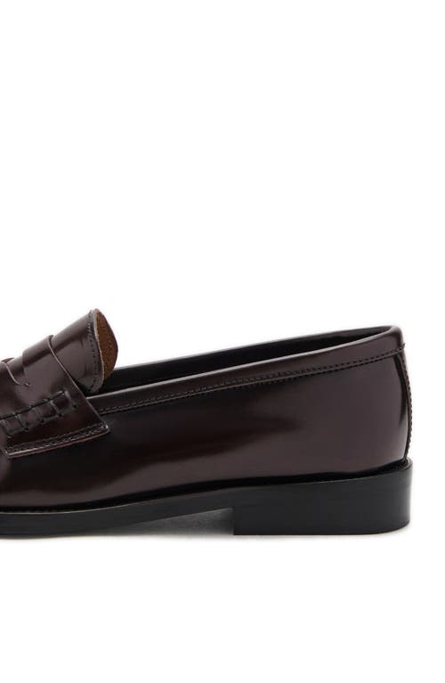 Mango Luisa Penny Loafer In Brown