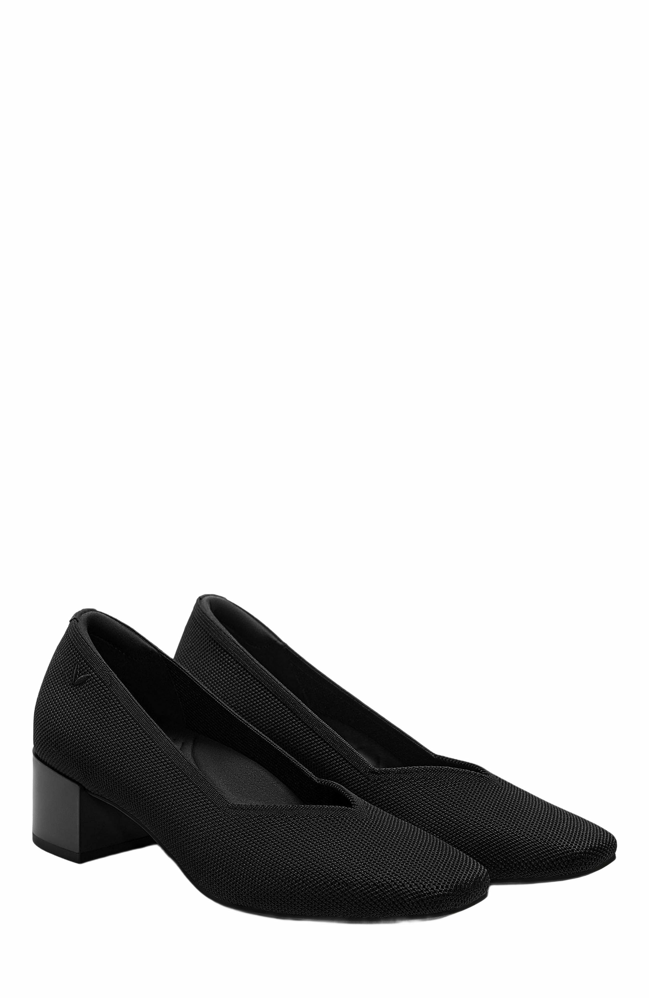VIVAIA Square-Toe Stress Free Chunky Heels, Main, color, Black