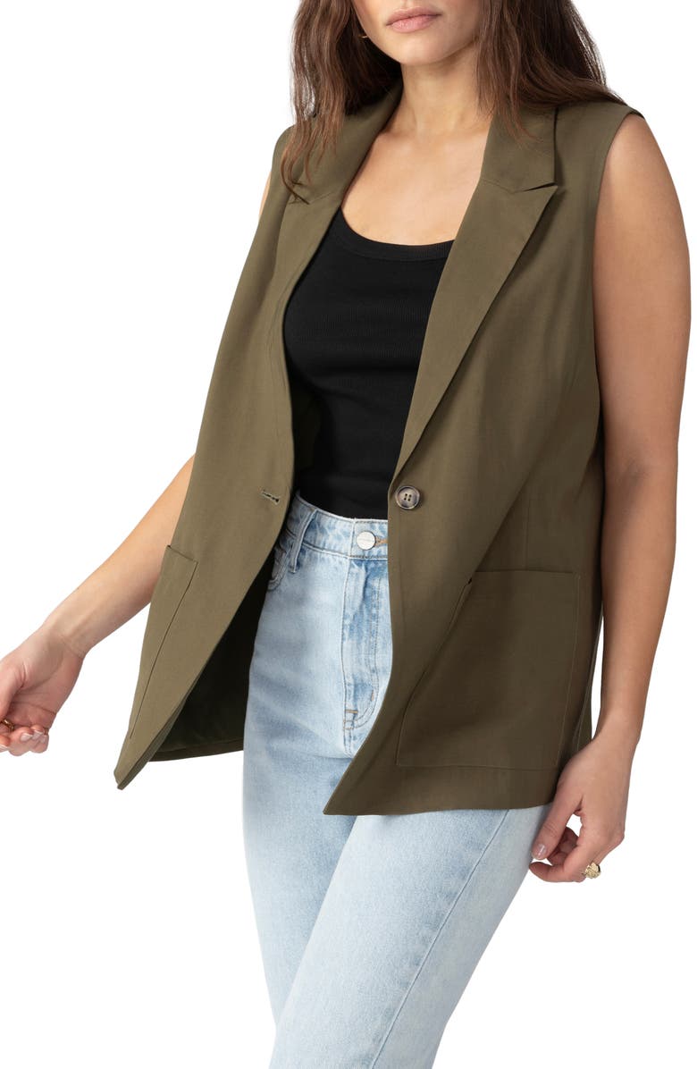 Sanctuary One-Button Vest, Alternate, color, 
