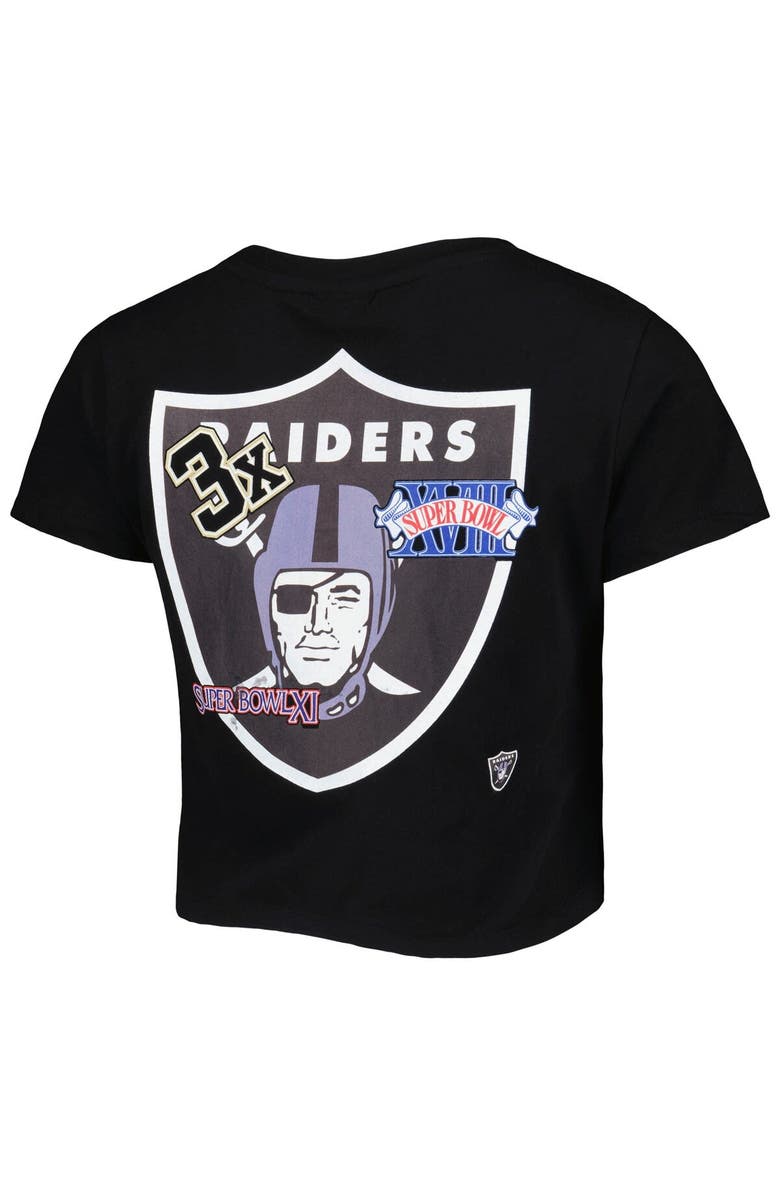 New Era Women's New Era Black Las Vegas Raiders Historic Champs T-Shirt, Alternate, color, Black