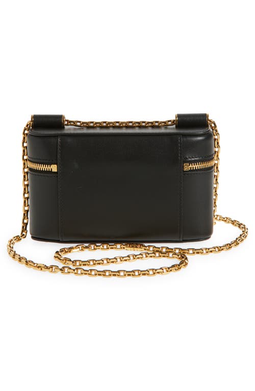 Shop Dolce & Gabbana Dolce&gabbana Sicily Leather Vanity Case Crossbody Bag In 80999 Nero