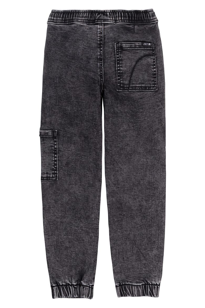 Kids' Legend Cargo Denim Joggers, Alternate, color, BLACK