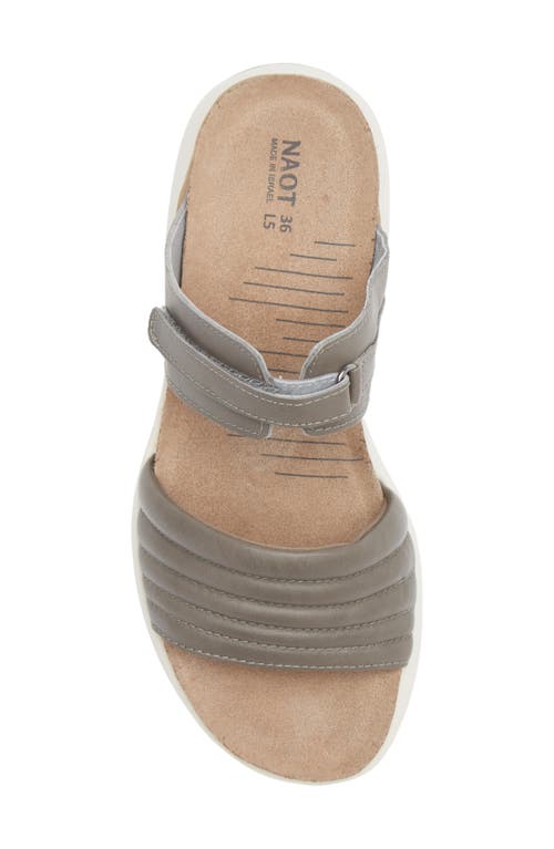 Naot Vesta Sandal In Foggy Grey Leather