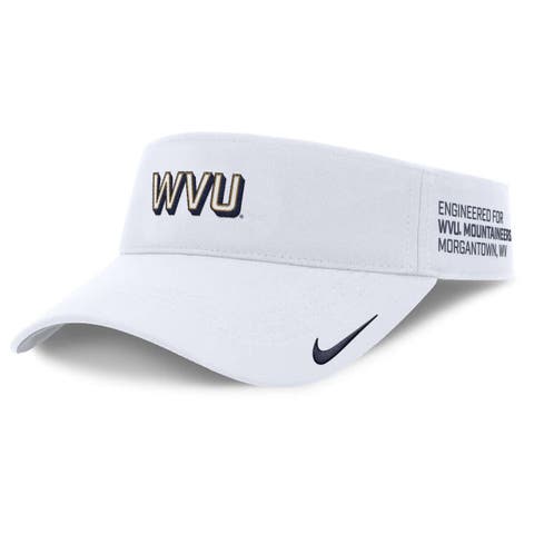 Men's Nike White West Virginia Mountaineers 2025 On-Field Gameday Performance Ace Adjustable Visor