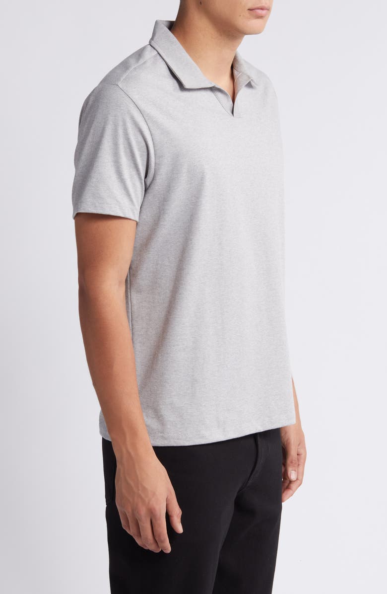 Wardlow Tonal Stripe Short Sleeve Cotton Blend Polo