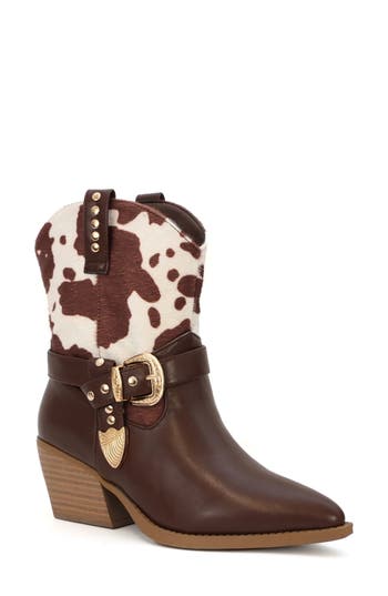 Seven7 Western Two-tone Bootie In Multi