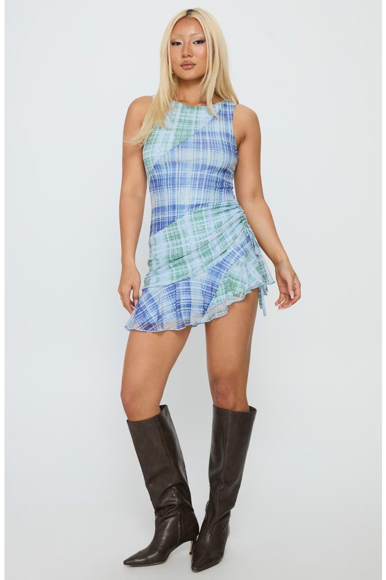 Timelapse Asymmetrical Splice Minidress, Alternate, color, MULTI