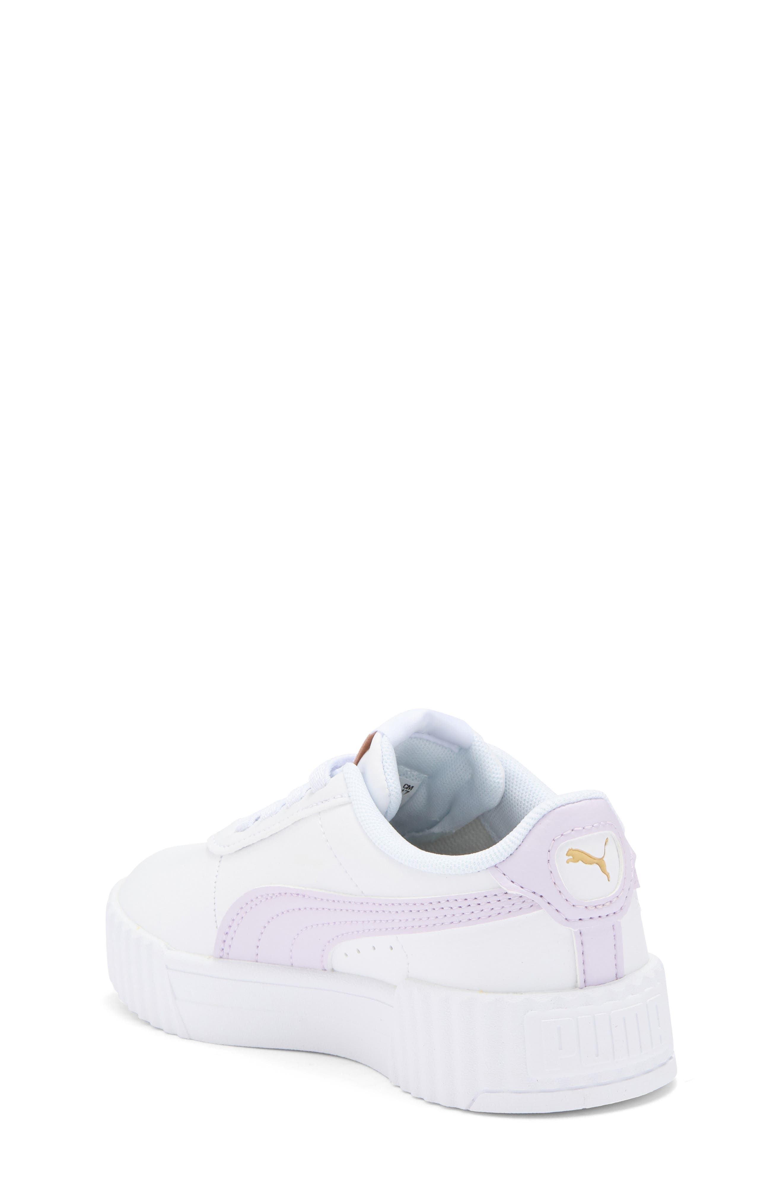 PUMA Kids' Carina 3.0 First Blossom Sneaker, Alternate, color, Puma White-Lilac Frost
