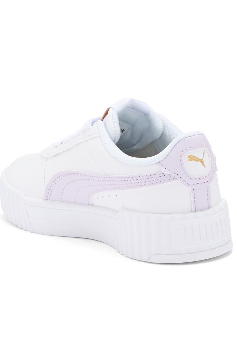 PUMA Kids' Carina 3.0 First Blossom Sneaker, Alternate, color, Puma White-Lilac Frost