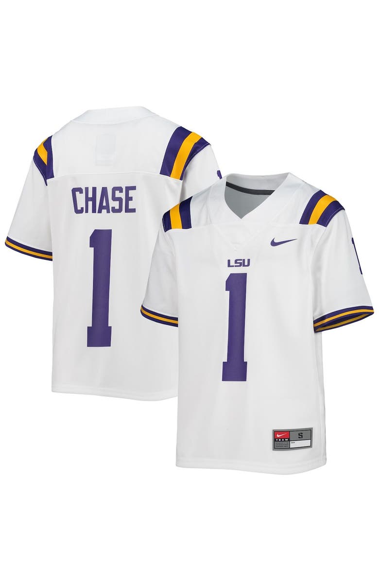 Nike Youth Nike Ja'Marr Chase White LSU Tigers Alumni Jersey, Main, color,