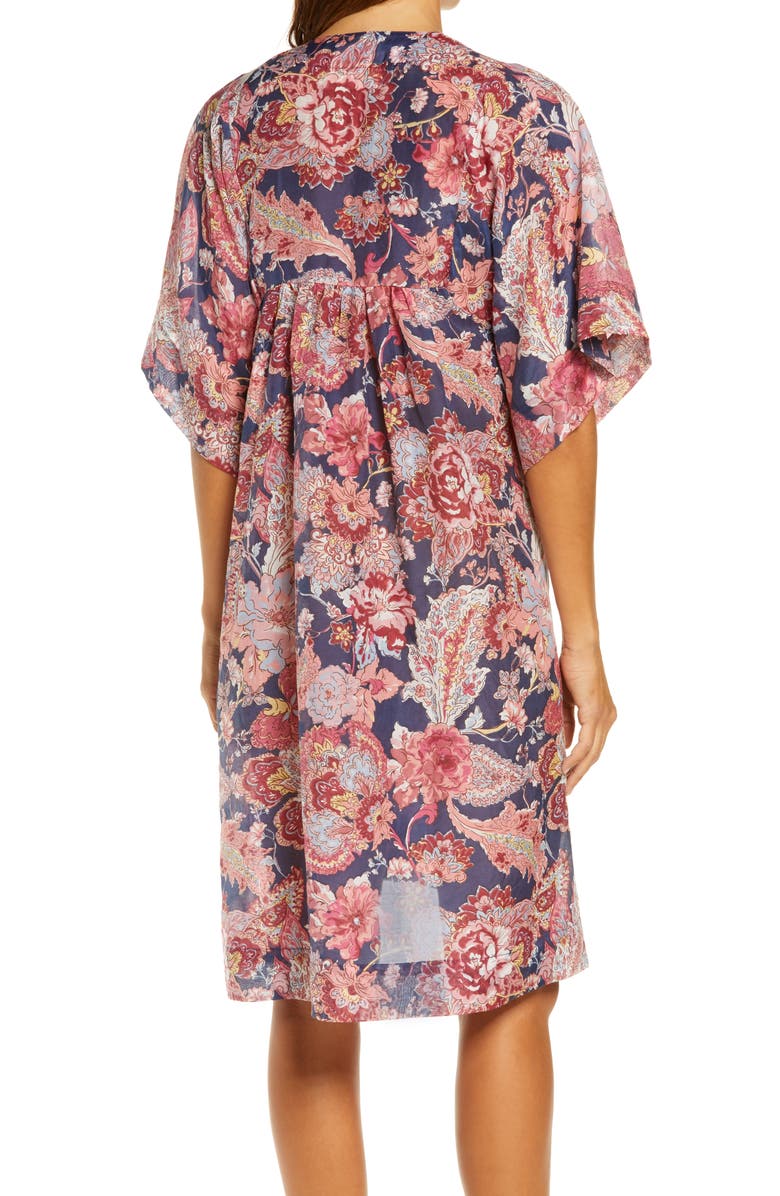 Papinelle Cotton & Silk Caftan Nightie, Alternate, color, 