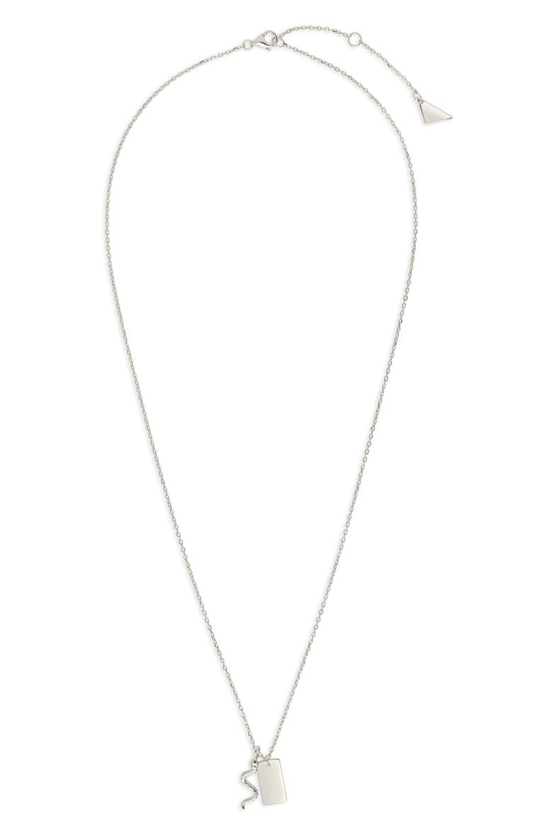 Bella Pendant Necklace, Main, color, SILVER