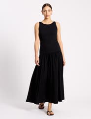 Albaray Ribbed Bodice Sleeveless Maxi Dress