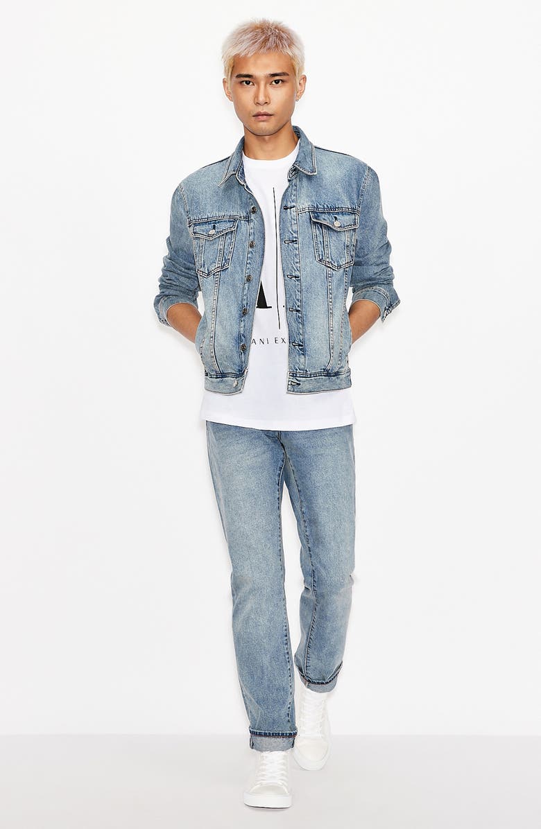 Armani Exchange Icon Logo Cotton Graphic Tee, Alternate, color, 