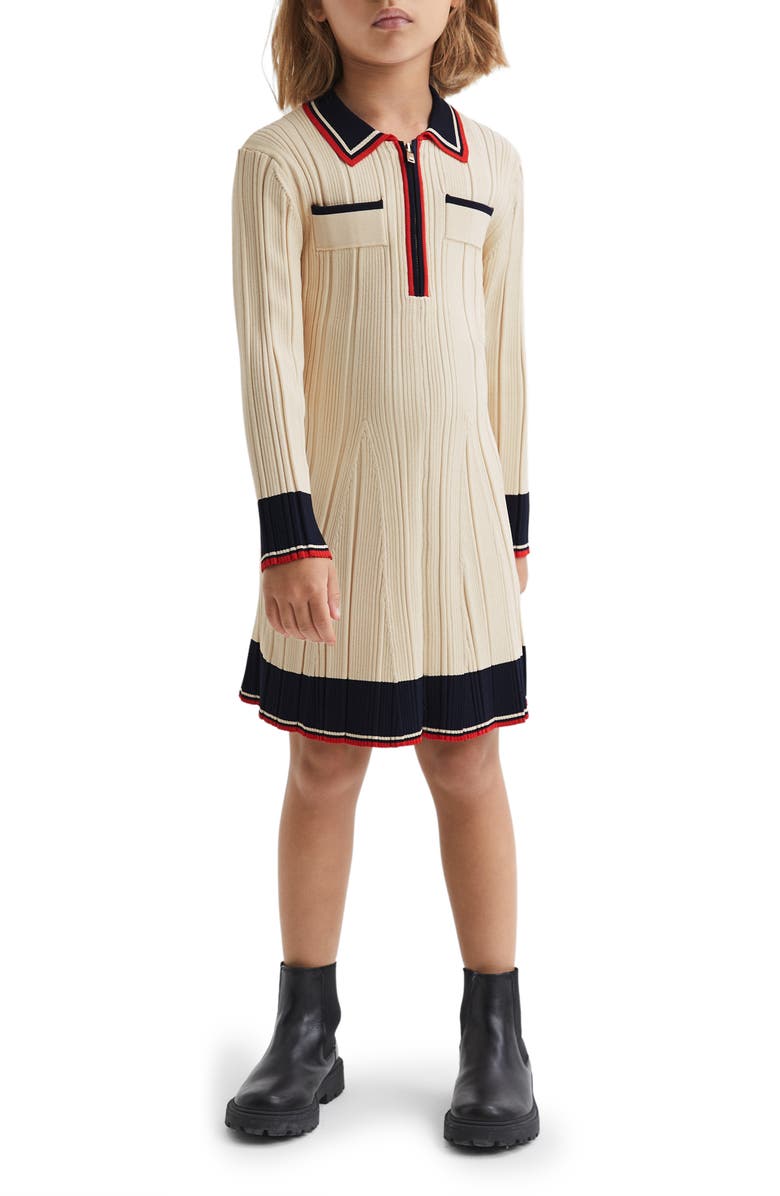 Reiss Kids' Annie Jr. Long Sleeve Sweater Dress, Alternate, color,