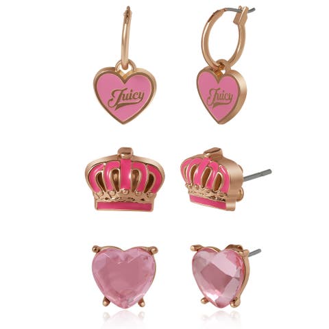 Kids 3-Pair Earring Set