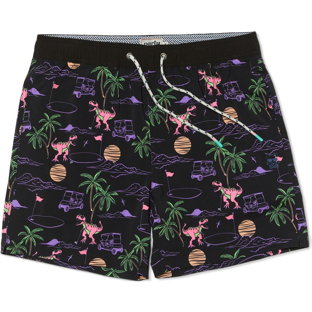 Party Pants Big Putt Swim Trunks In Black