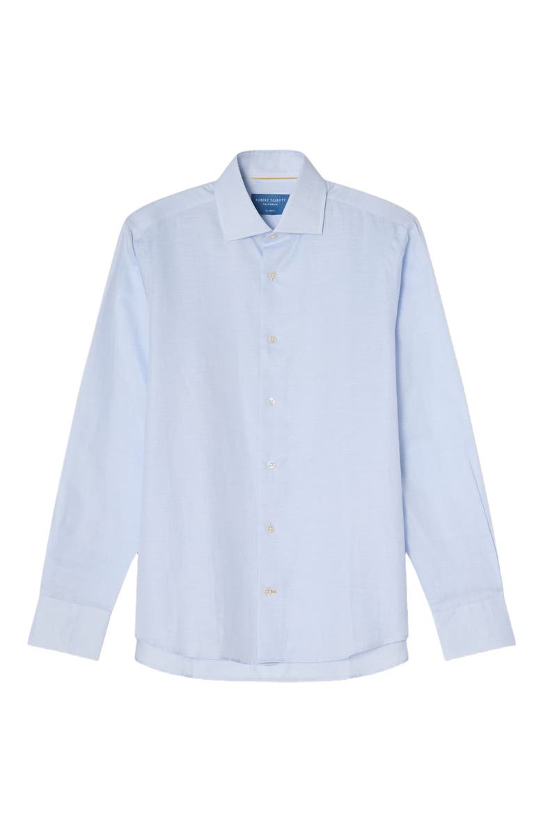 Robert Talbott Reynolds Cotton Linen Blend Shirt in Contemporary fit, Alternate, color, Blue