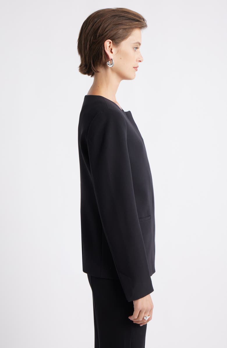 Nordstrom Collarless Twill Blazer, Alternate, color,