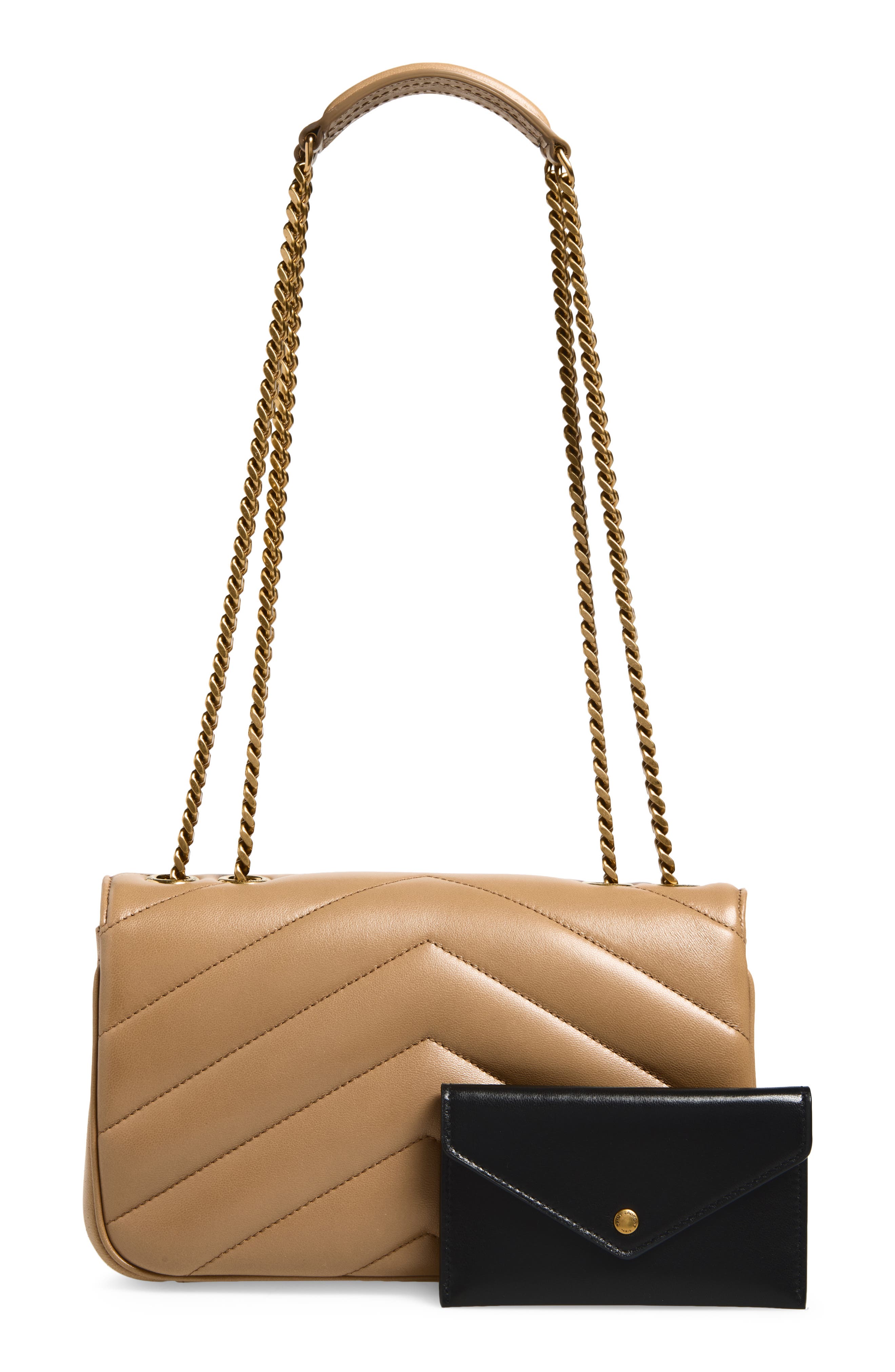 Small Loulou Quilted Leather Shoulder Bag, Alternate, color, NATURAL TAN
