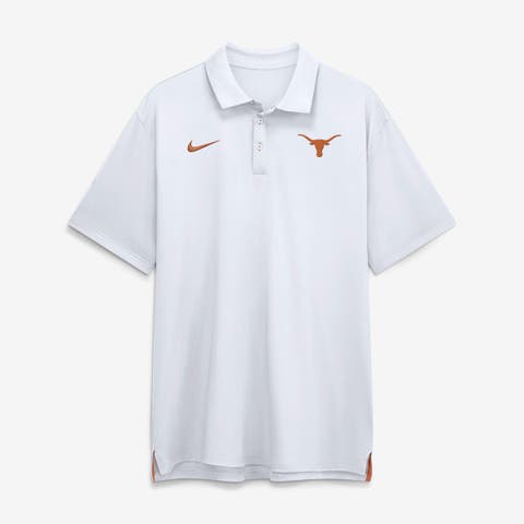 Men's Nike White Texas Longhorns 2026 Sideline Tour Dri-FIT Polo