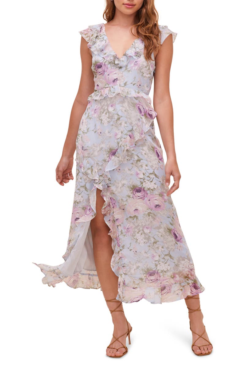 ASTR the Label Tempest Floral Midi Dress, Main, color, 