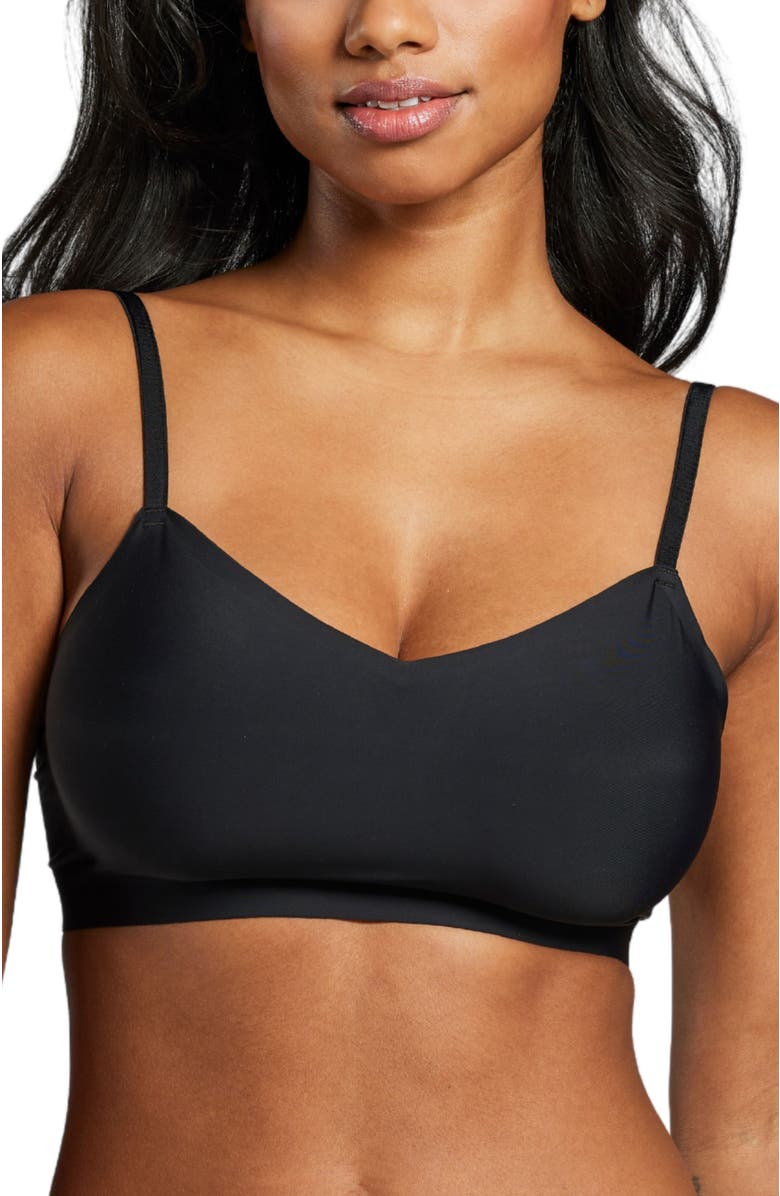 Siella Invisible Non-Padded Bra, Main, color, Black