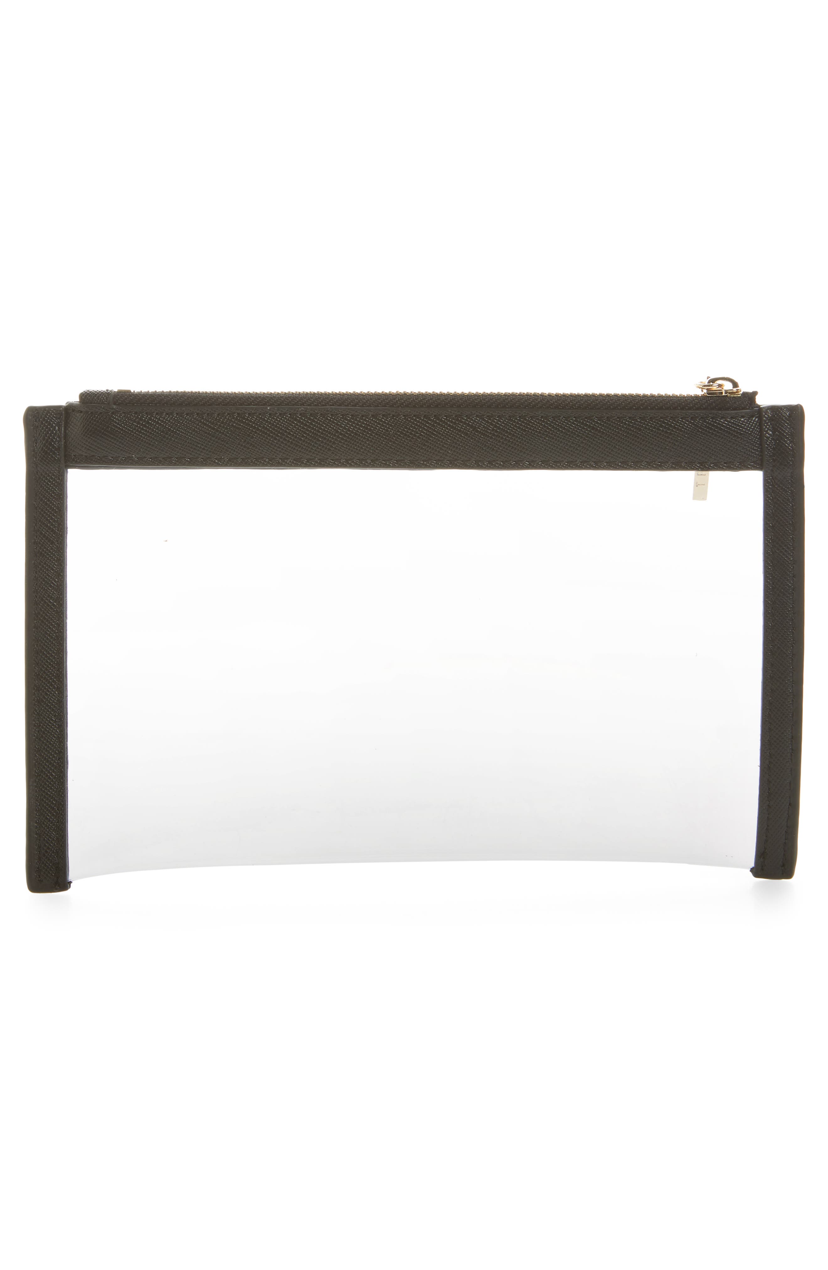 Truffle Mini Clarity Clutch, Alternate, color, 
