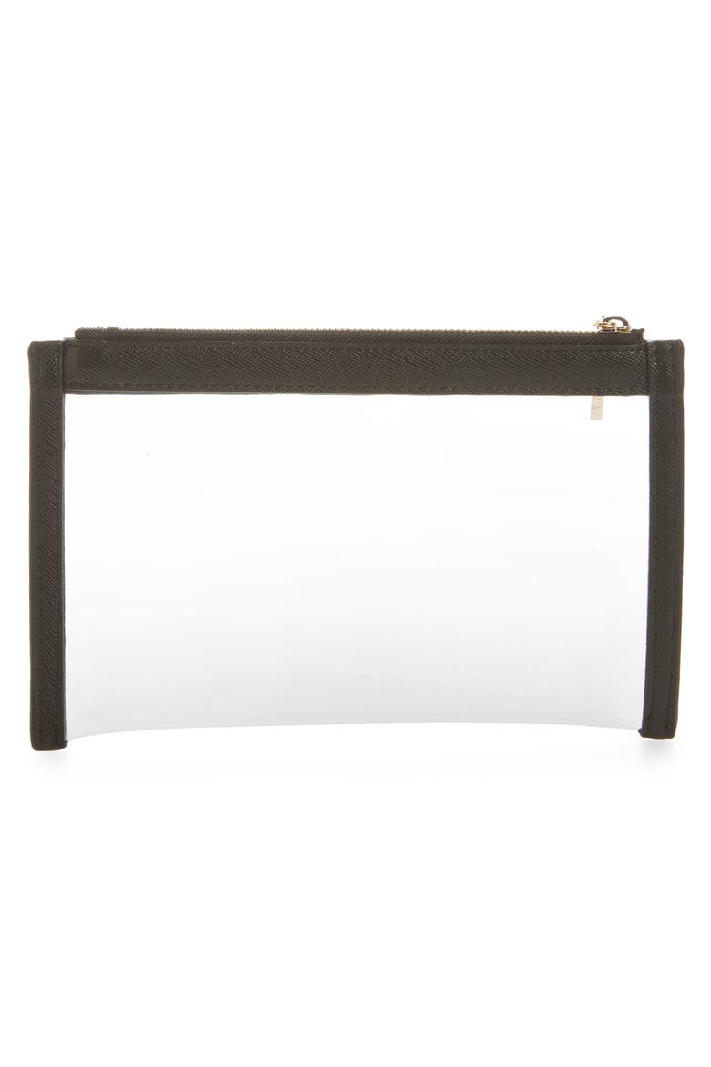 Mini Clarity Clutch, Alternate, color, BLACK