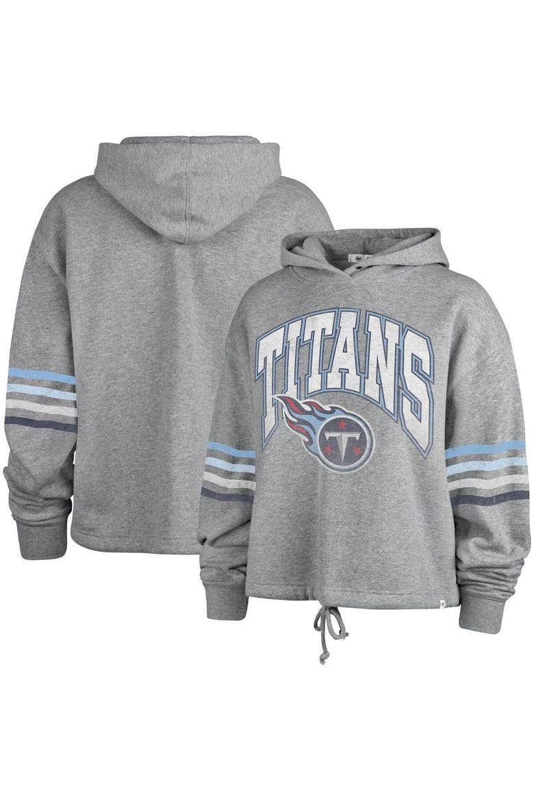 Women's '47 Heather Gray Tennessee Titans Upland Bennett Pullover Hoodie, Main, color, Heather Gray