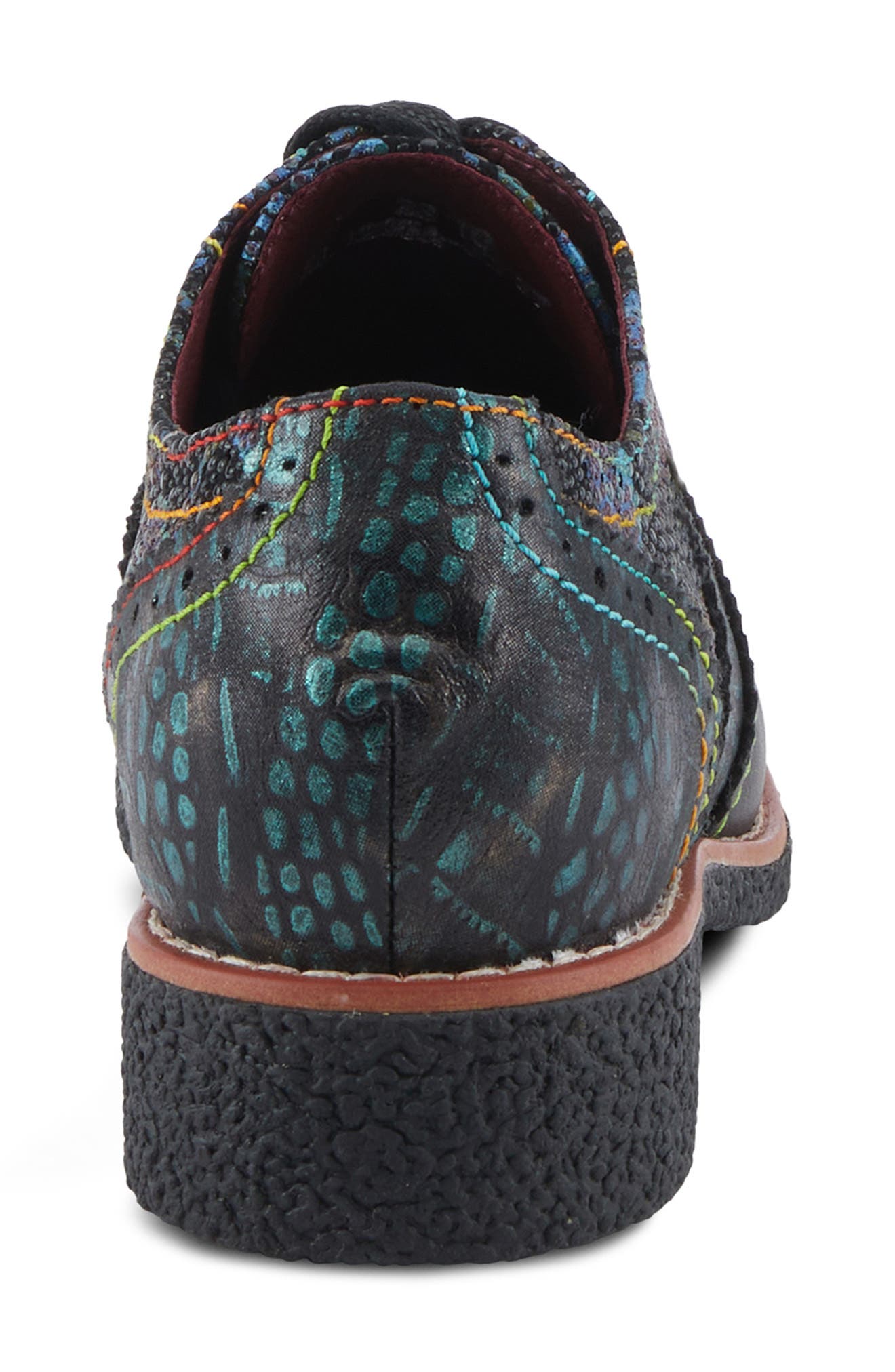 L
Artiste by Spring Step Muggiasti Wingtip Oxford, Alternate, color, Black Multi