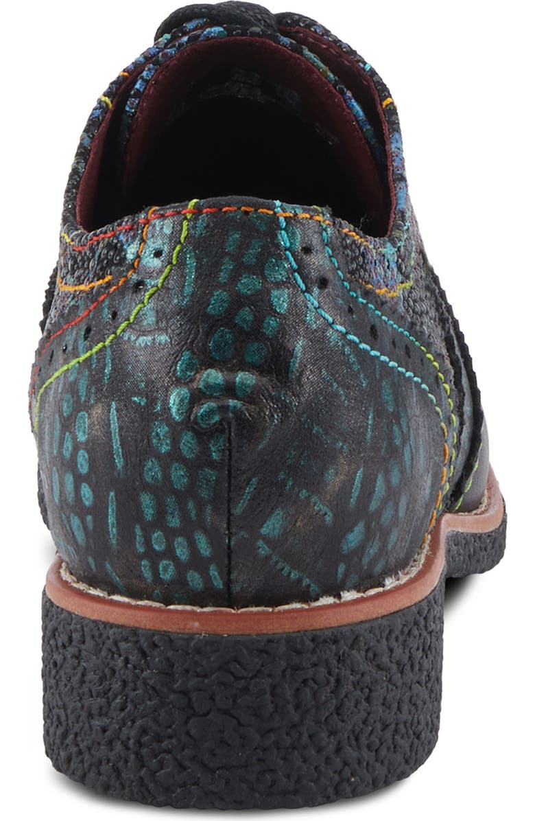 L'Artiste by Spring Step Muggiasti Wingtip Oxford, Alternate, color, Black Multi