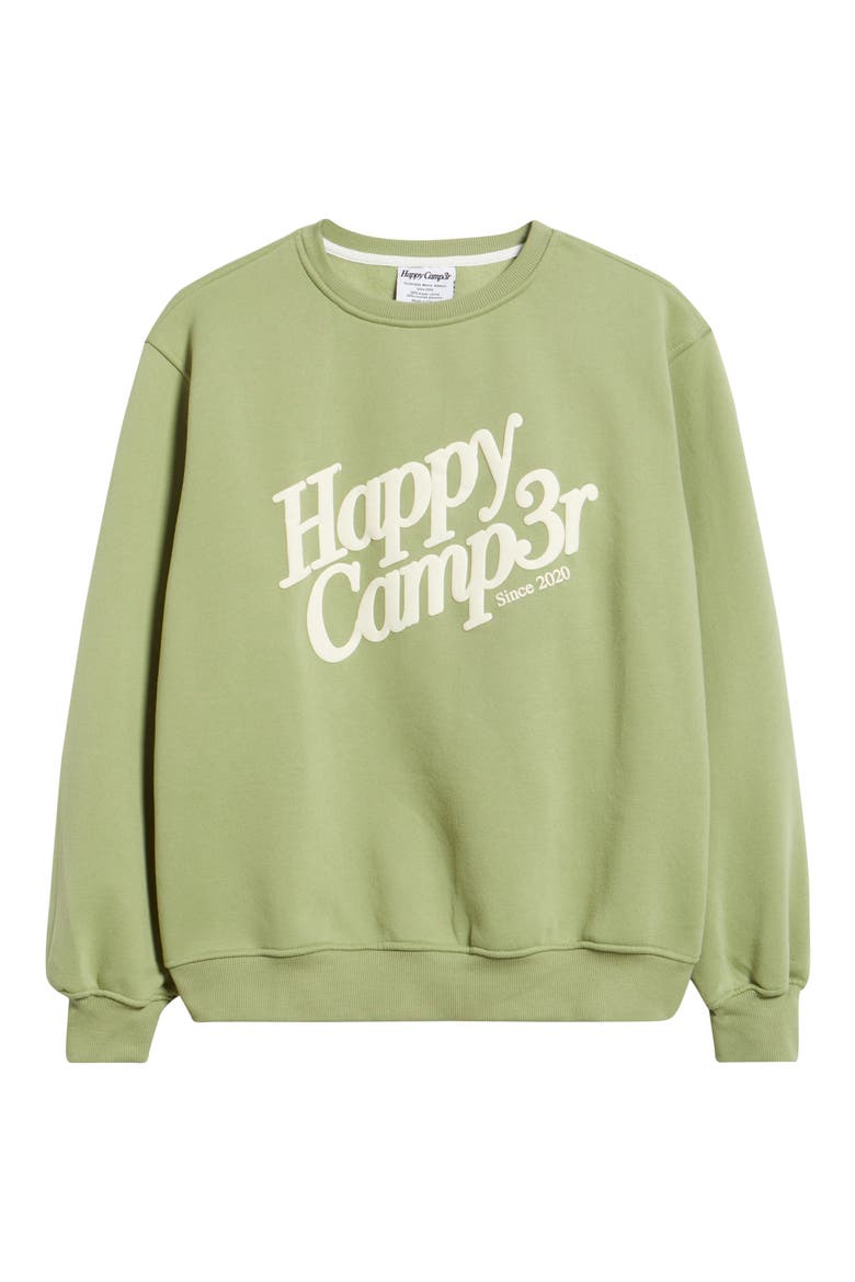 Cotton Blend Sweatshirt, Alternate, color, MATCHA