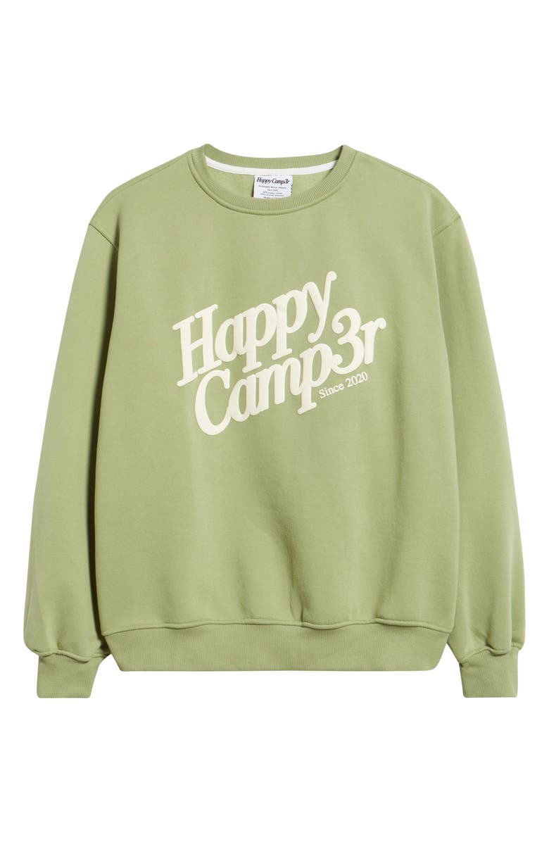 HAPPY CAMP3R Cotton Blend Sweatshirt, Alternate, color, Matcha
