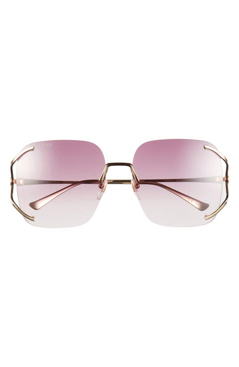 60mm Square Gradient Sunglasses