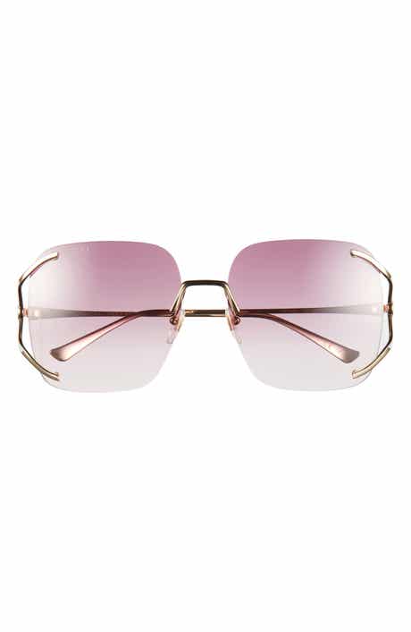 Gucci 60mm Square Gradient Sunglasses