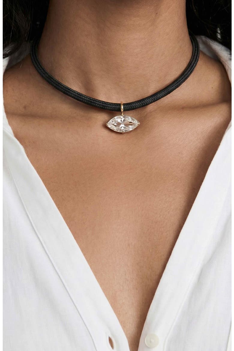 Statement Marquise Crystal Choker, Alternate, color, CLEAR