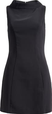 Amanda Uprichard Lucina Mock Neck Cocktail Shift Dress