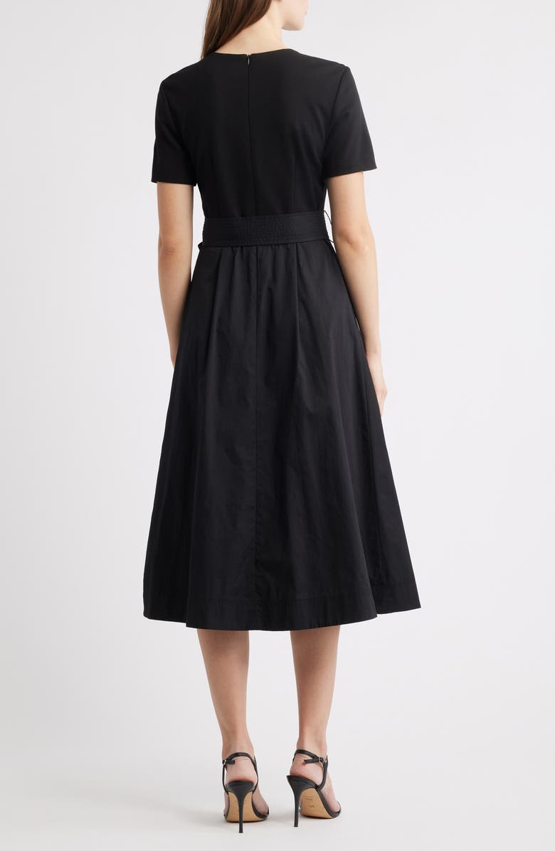 Eliza J Bow Detail Midi Dress, Alternate, color, 