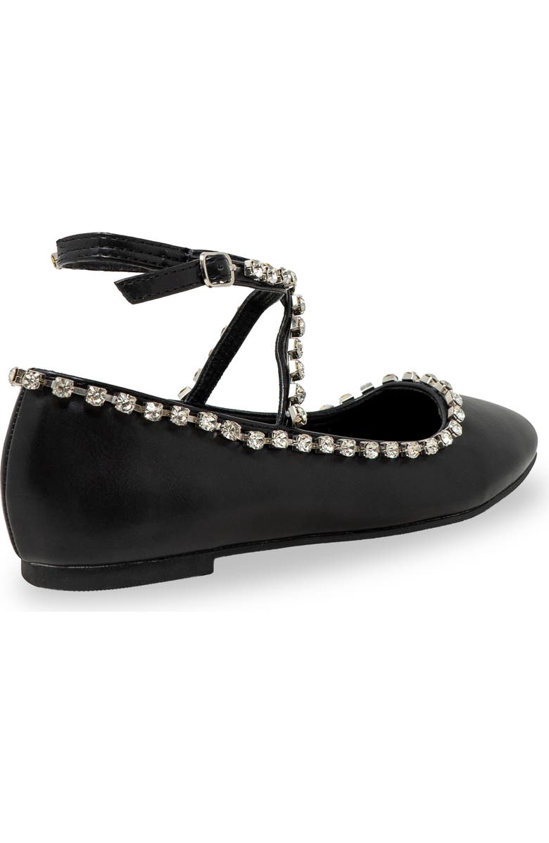 CHASE AND CHLOE Rhinestone Trim Ballet Flat, Alternate, color,