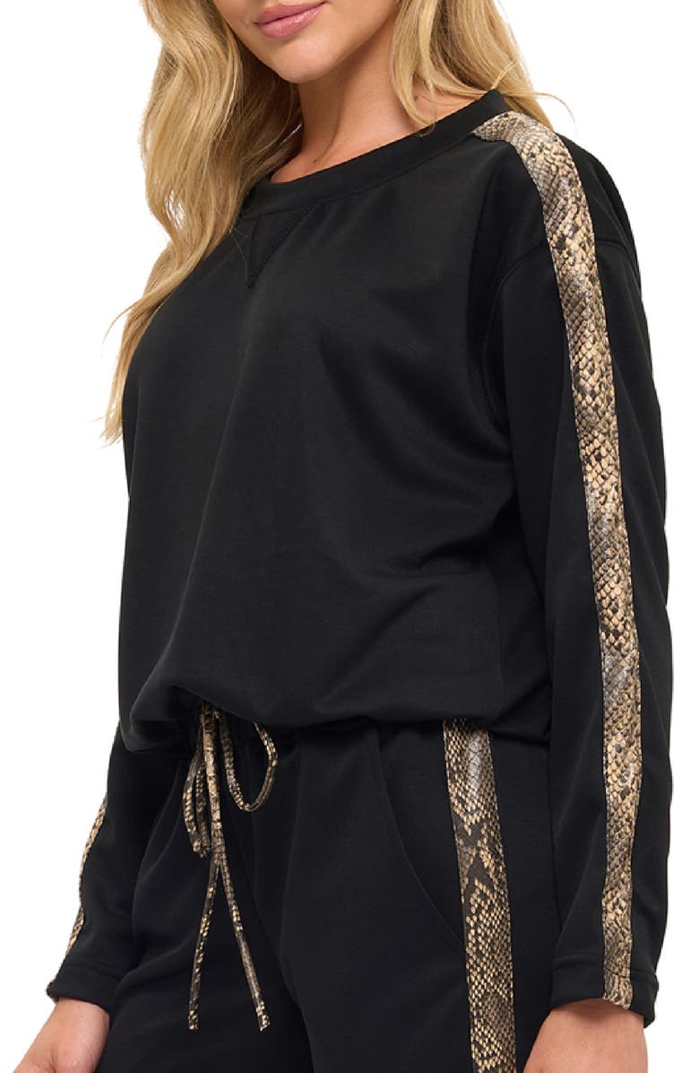 O.L. Stripe Scuba Knit Sweater, Alternate, color, 