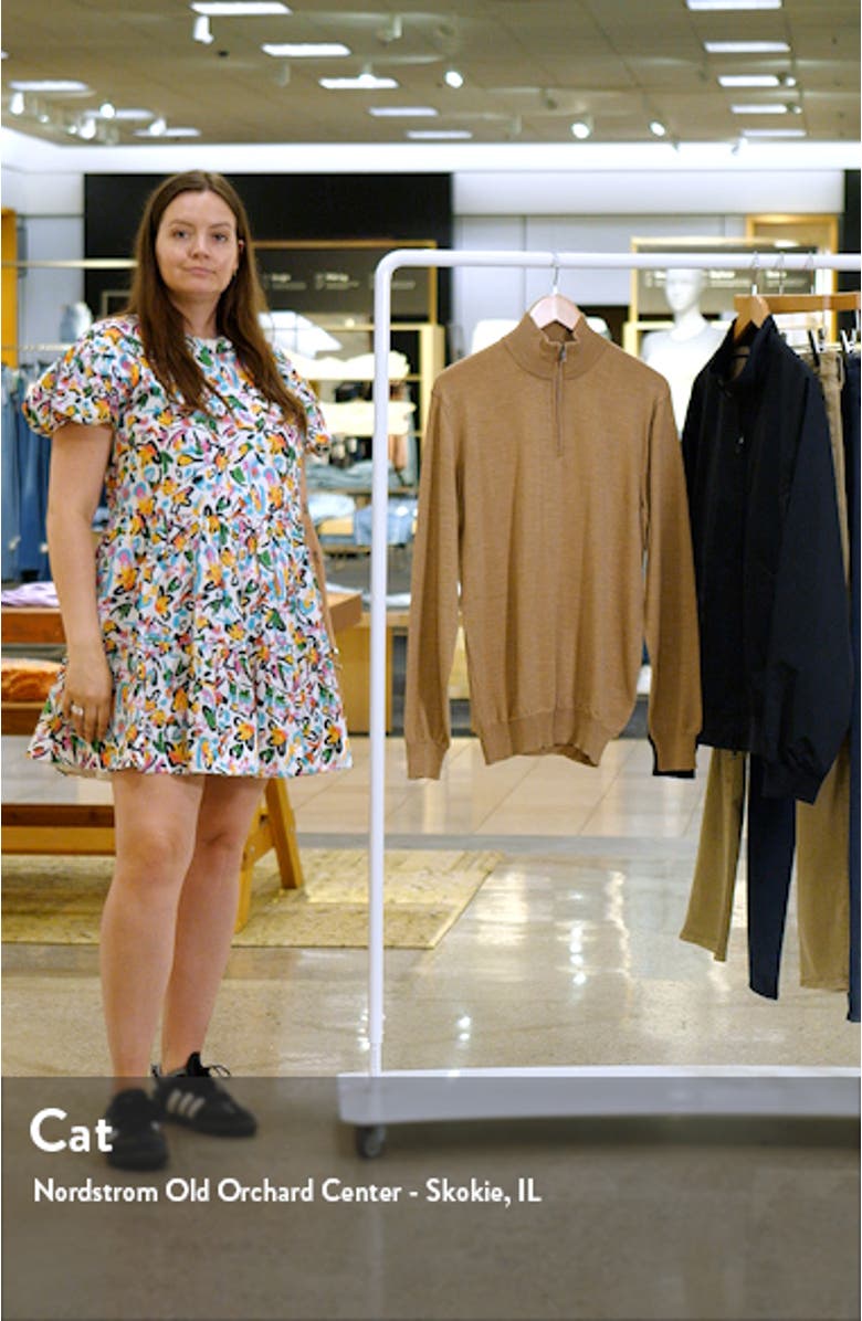 Quarter Zip Merino Wool Pullover, sales video thumbnail