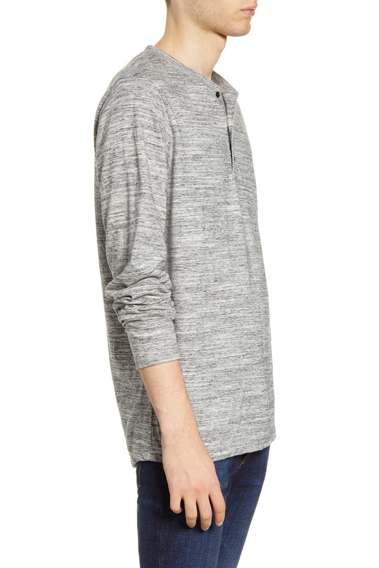 Granddad Classic Fit Long Sleeve Henley, Alternate, color, 606-GREY MELANGE