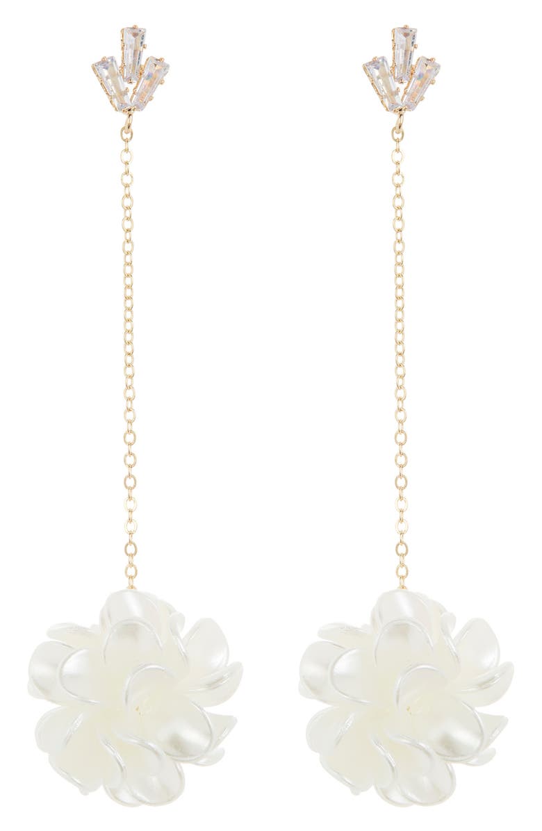 Tasha Resin Flower Drop Earrings, Main, color, 
