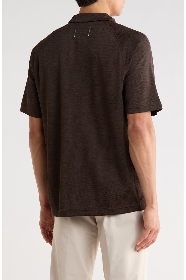 Solotex® Mesh Tiebreak Performance Polo, Alternate, color, COFFEE