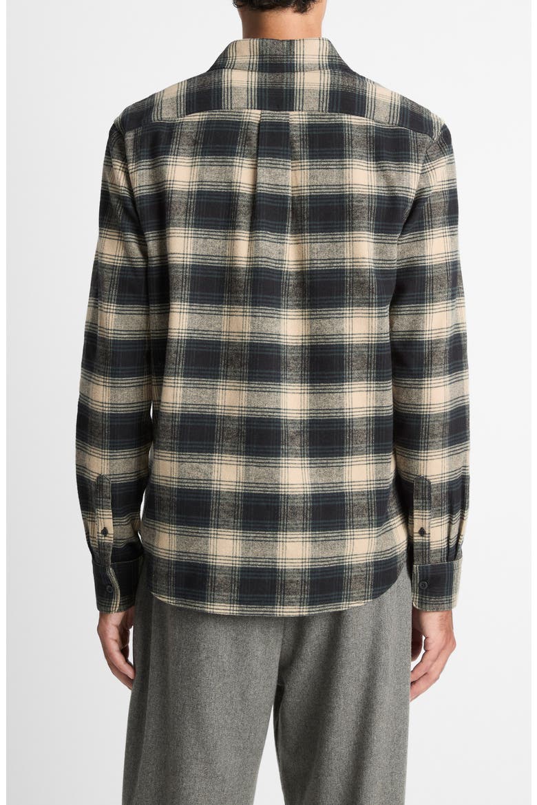 Bowden Plaid Cotton Popover Shirt, Alternate, color, BLACK COMBO