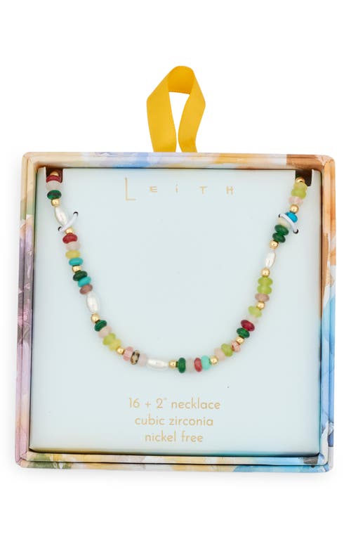Leith Beaded Necklace In Multi