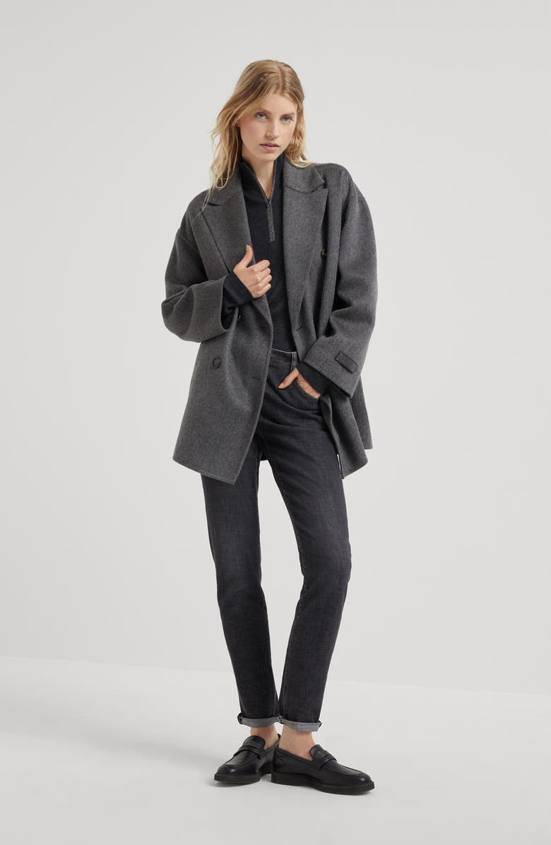 Brunello Cucinelli Lightweight sweater, Alternate, color, Anthracite